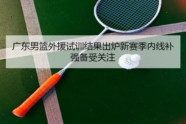 广东男篮外援试训结果出炉新赛季内线补强备受关注